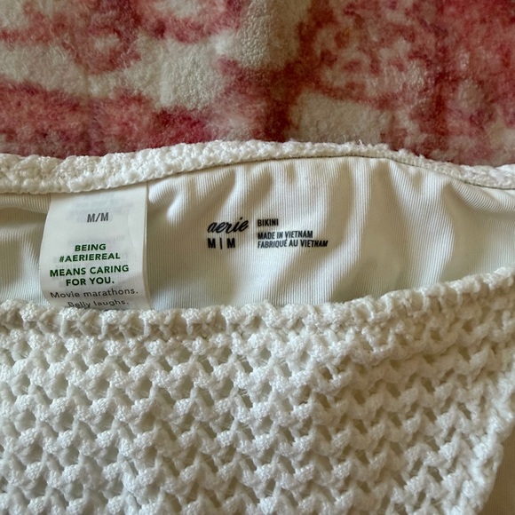 Aerie White Textured Bikini Set - Picture 2 of 2